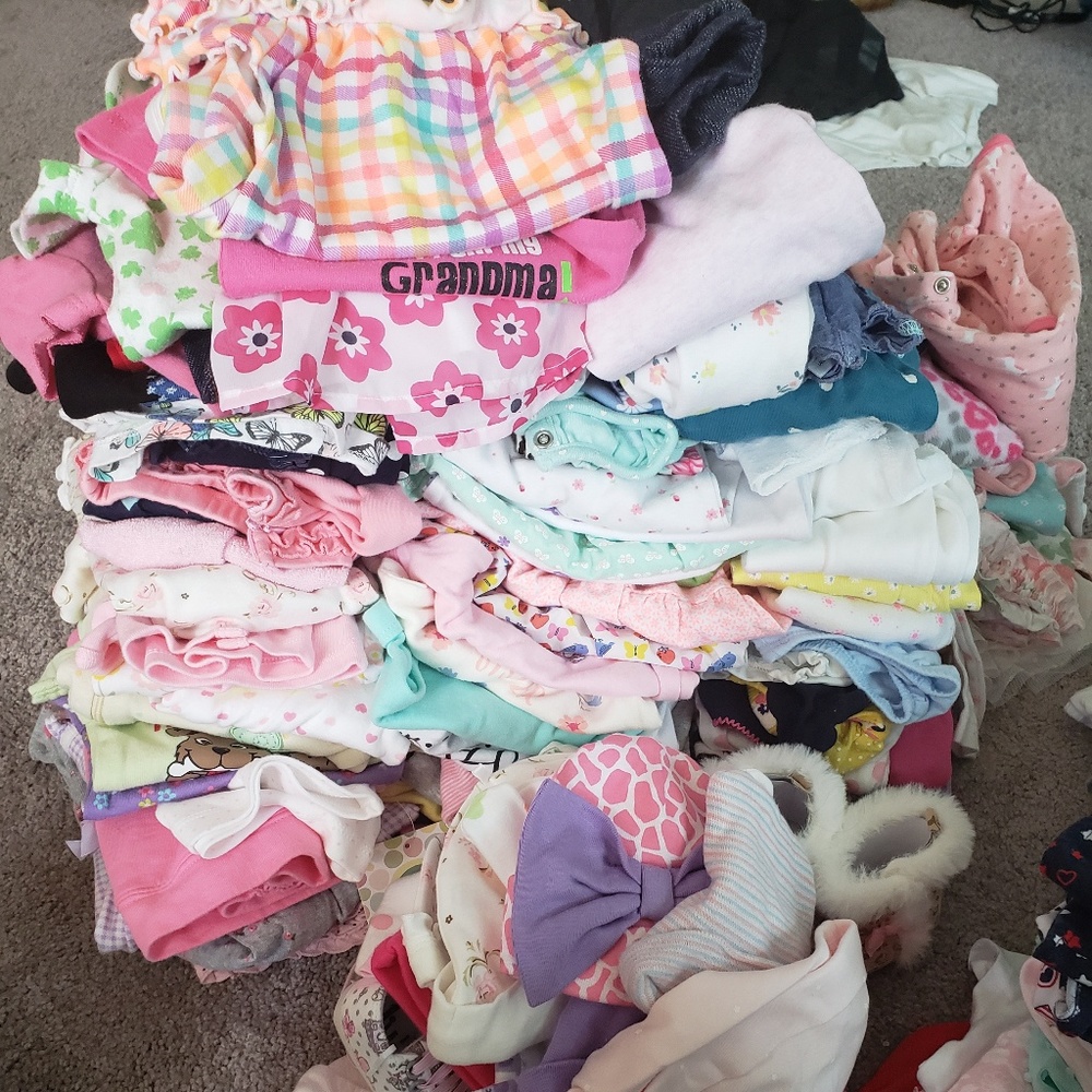 Huge lot of baby girl clothes